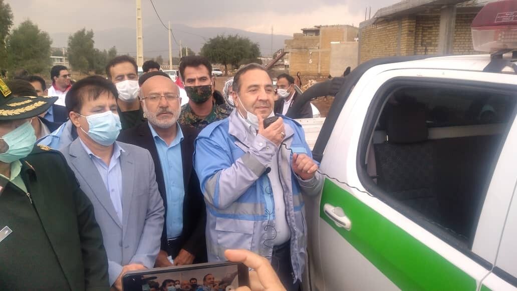بازدید استاندار ایلام از بخش سیلزده مورموری  بازدید استاندار ایلام از بخش سیلزده مورموری