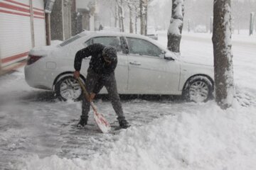 حال و هوای برفی در مهاباد