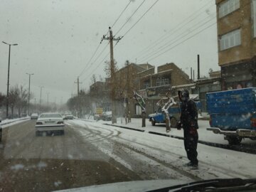 بارش نخستین برف زمستانی و جلو های آن در بوکان