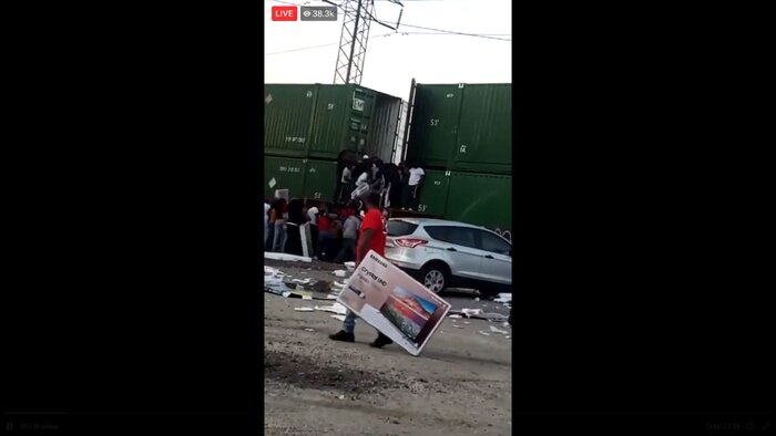 راهزنی به سبک غرب وحشی از قطارهای باری آمریکا