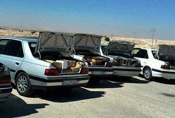 هفت خودرو شوتی حامل کالاهای قاچاق در دیلم بوشهر توقیف شد