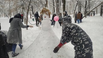 جشنواره آدم برفی در سقز