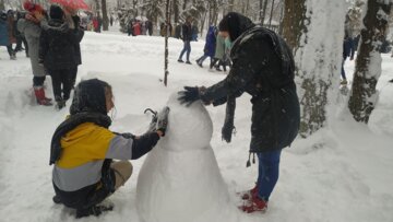 جشنواره آدم برفی در سقز