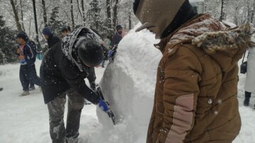 جشنواره آدم برفی در سقز