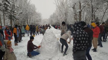 جشنواره آدم برفی در سقز