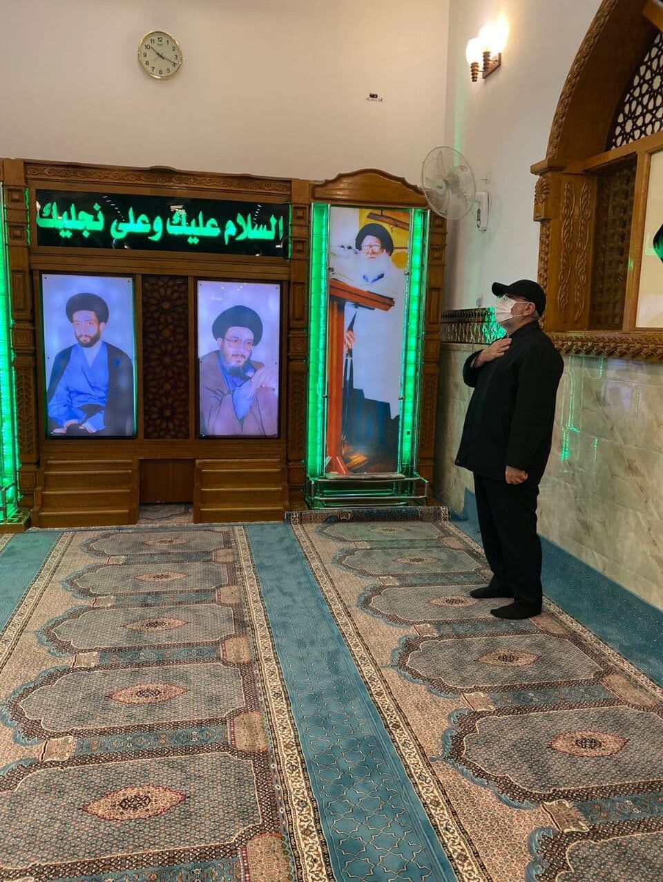 حضور سردار قاآنی بر سر مزار شهید ابومهدی المهندس