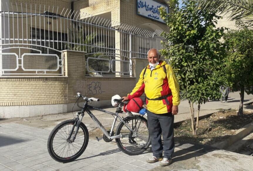 سفیر هوای پاک از شیراز تا کیش را رکاب میزند سفیر هوای پاک از شیراز تا کیش را رکاب میزند