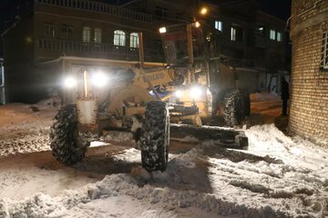 برف روبی، نمک پاشی و بازگشایی معابر برفی ارومیه