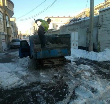 برف روبی، نمک پاشی و بازگشایی معابر برفی ارومیه