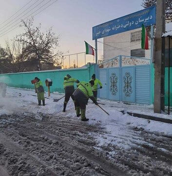 برف روبی، نمک پاشی و بازگشایی معابر برفی ارومیه