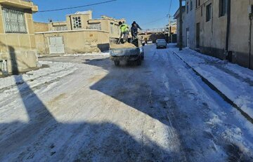 برف روبی، نمک پاشی و بازگشایی معابر برفی ارومیه