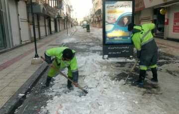 برف روبی، نمک پاشی و بازگشایی معابر برفی ارومیه