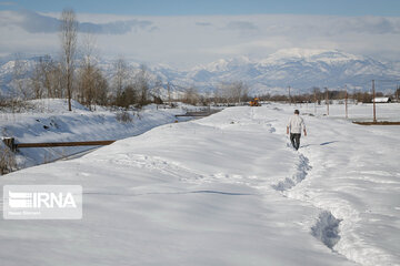 ارتفاع برف در مناطق کوهستانی مازندران به یک متر رسید