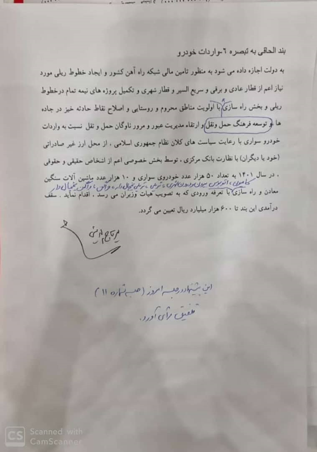 جزئیات مصوبه واردات ۵۰ هزار خودرو در کمیسیون تلفیق بودجه مجلس