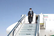 President Raisi welcomed in Moscow by senior Russian officials