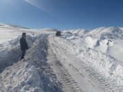برف راە ارتباطی ۲٨۳ روستای کردستان را بست