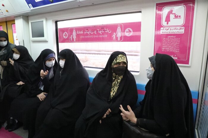 رونمایی از واگن جدید بانوان در مترو تهران