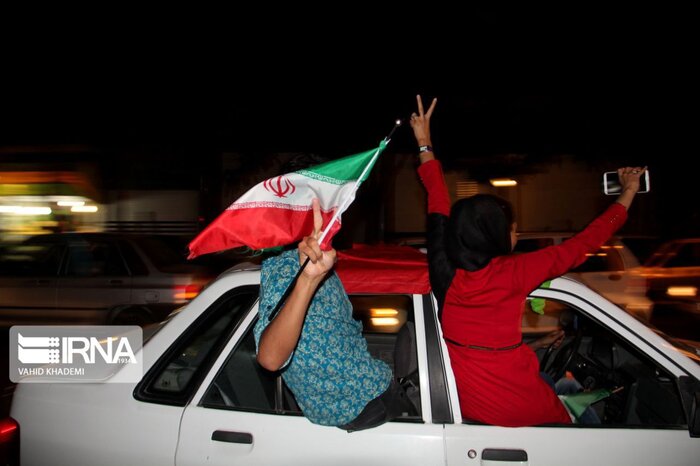 شادی بجنوردیها پس از صعود تیم ملی فوتبال ایران به جام جهانی ۲۰۲۲