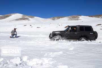 Off-road snow in southwestern Iran