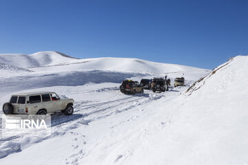 Off-road snow in southwestern Iran