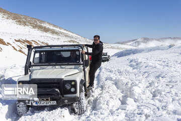 Off-road snow in southwestern Iran