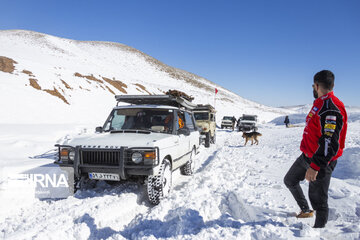 Off-road snow in southwestern Iran