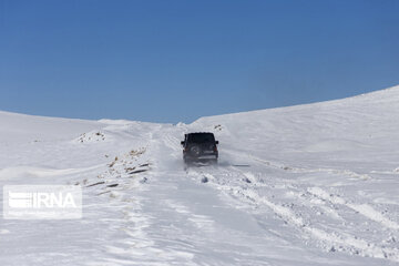 Off-road snow in southwestern Iran