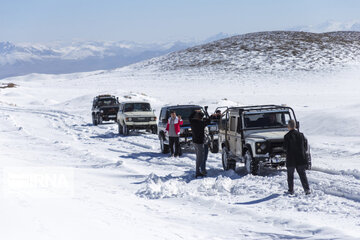 Off-road snow in southwestern Iran