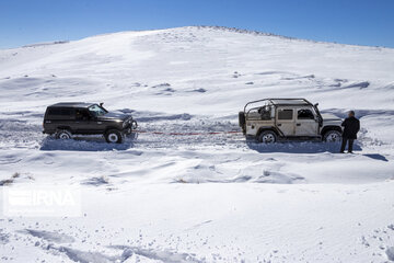 Off-road snow in southwestern Iran