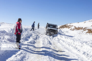 Off-road snow in southwestern Iran