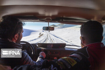 Off-road snow in southwestern Iran