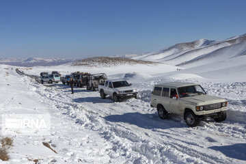 Off-road snow in southwestern Iran