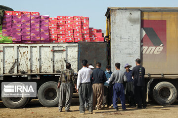 ترانشیپ بیش از ۲ میلیون تن کالا از مرزهای خوزستان 