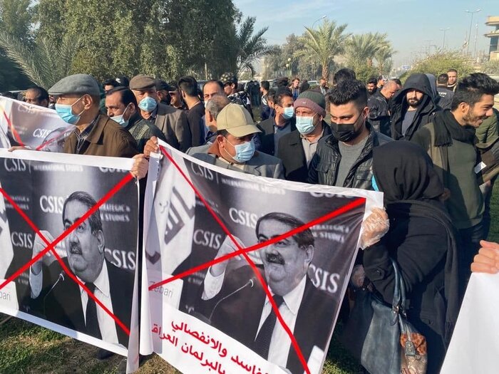 تظاهرات گسترده در بغداد در اعتراض به نامزدی «زیباری» برای ریاست جمهوری