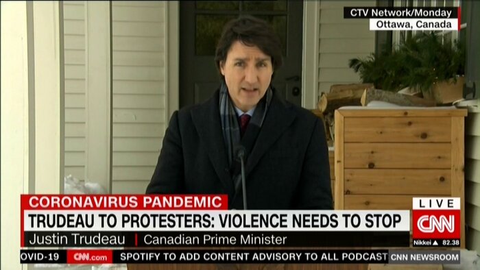 نخست وزیر کانادا ناآرامی‌های این کشور را محکوم کرد