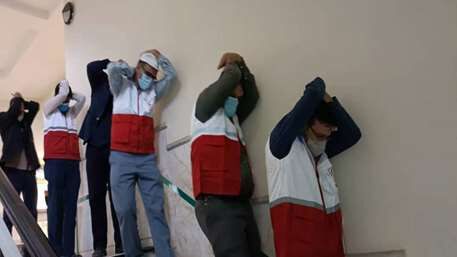 هلال احمر کرمان رتبه سوم مانور سراسری زلزله در مدارس را کسب کرد