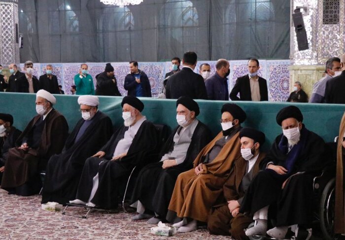 مراسم بزرگداشت آیتالله صافی گلپایگانی در حرم مطهر رضوی برگزار شد