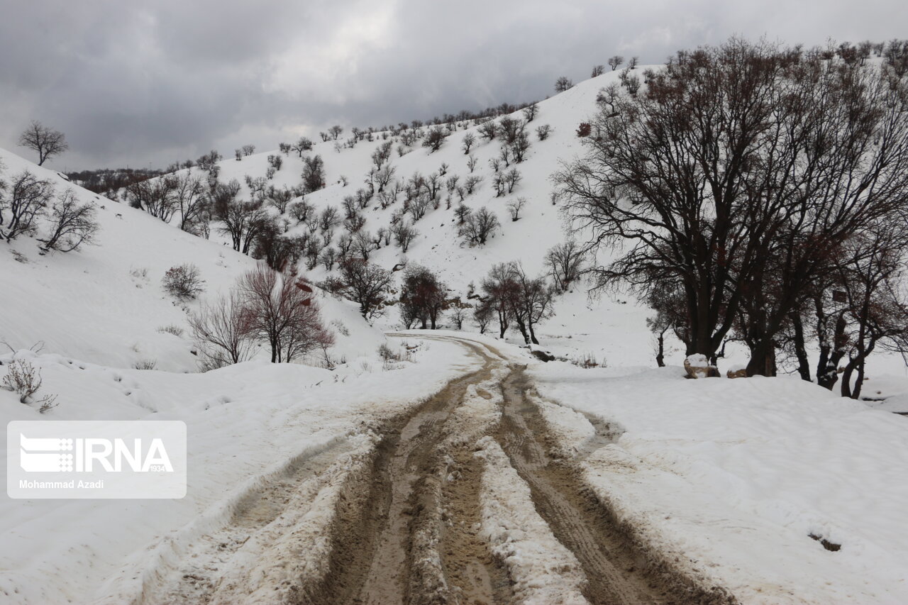 بارش برف محور یاسوج- سادات به دهدشت را بست