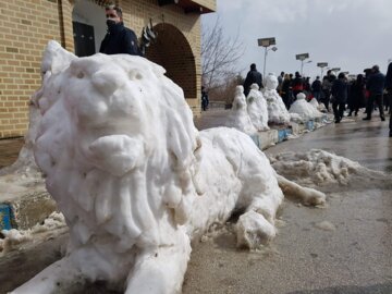 برگزاری جشنواره آدم برفی در همدان