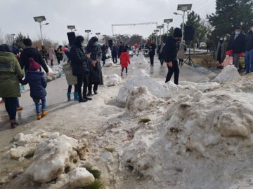 برگزاری جشنواره آدم برفی در همدان