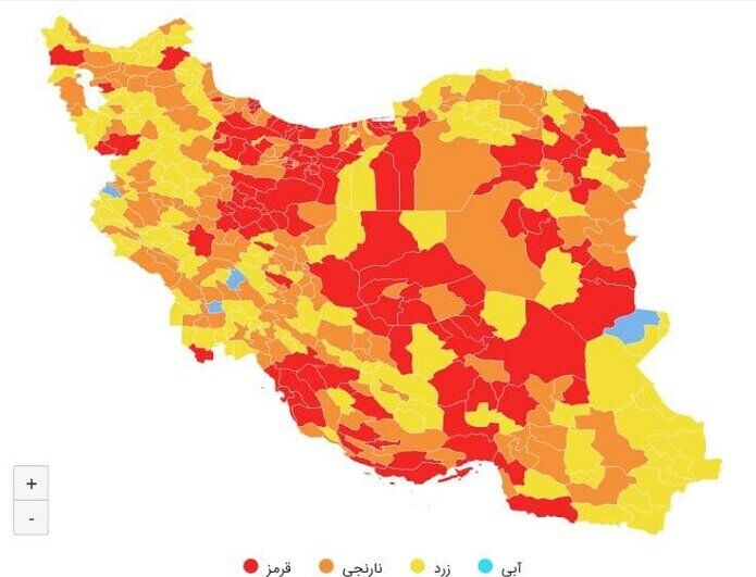 خروج ۲۰ شهرستان فارس از وضعیت قرمز کرونا؛ سفر نوروزی تنها برای دُز سومی‌ها