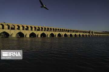 Migratory birds over Zayandeh-Rood River in central Iran