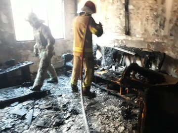 آتش سوزی منزلی در تهران ۳ نفر را مصدوم کرد
