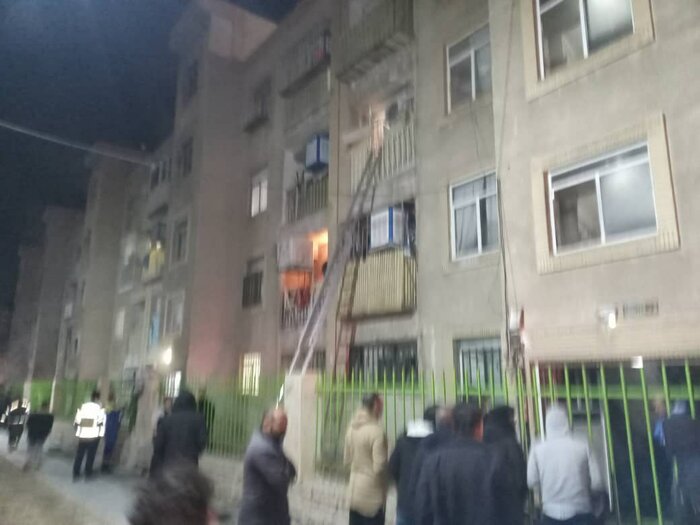آتش سوزی ساختمان مسکونی در جنوب تهران ۷۰ نجات یافته داشت