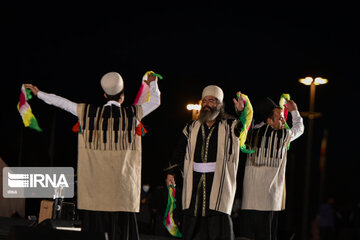 Lighting show at Tehran Azadi Tower to Mark Bahman 22