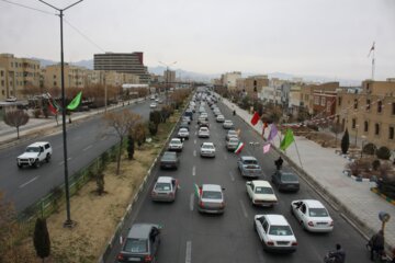 حضور پرشکوه مردم سمنان در راهپیمایی موتوری 22 بهمن 1400