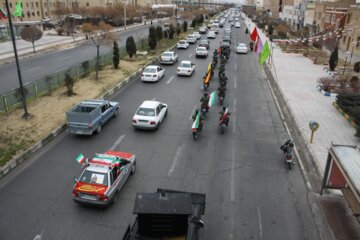 حضور پرشکوه مردم سمنان در راهپیمایی موتوری 22 بهمن 1400