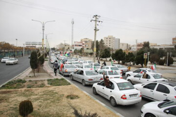 حضور پرشکوه مردم سمنان در راهپیمایی موتوری 22 بهمن 1400