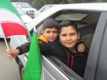 Marchas por el aniversario de la Revolución Islámica en Irán