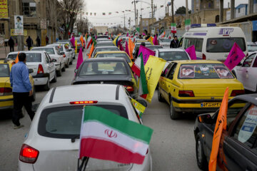 راهپیمایی خودرویی و موتوری ۲۲ بهمن در کرمانشاه